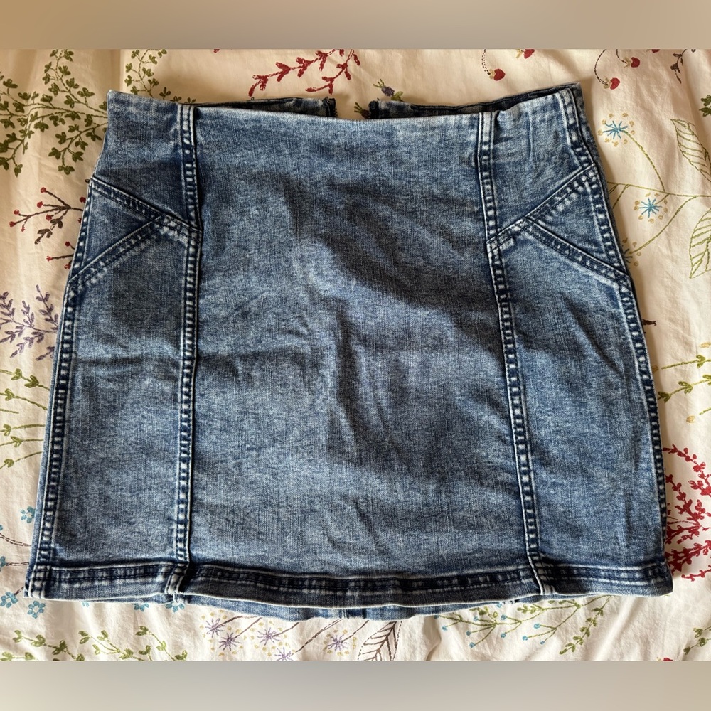 Wild Fable Blue Denim Mini Skirt